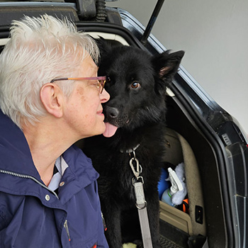 Auslandshund Bailey mit seiner neuen Familien in Deutschland